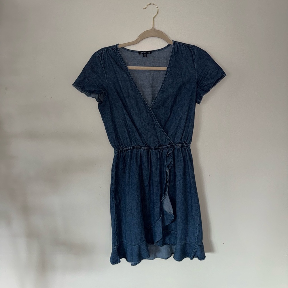 J. Crew Blue Denim Mini Dress